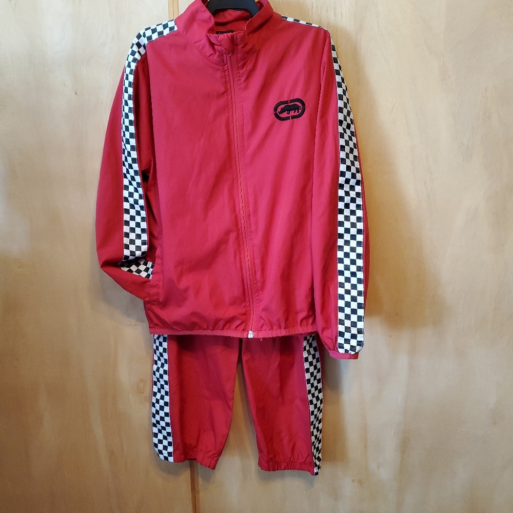 Ecko Unltd tracksuit set racing stripes size 7